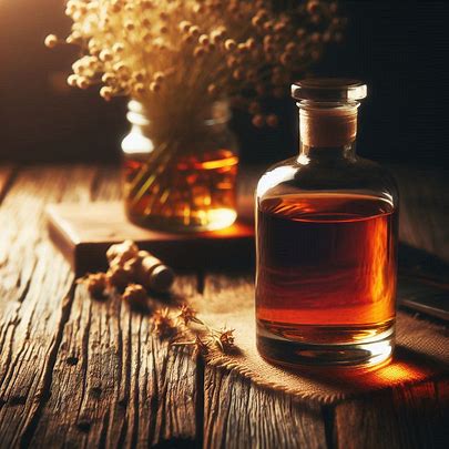 close-up of a bourbon bottle