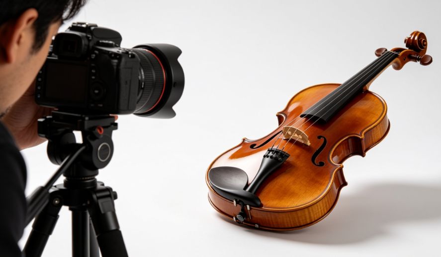 Violin Product Photography